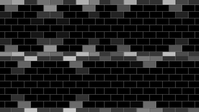 砖黑墙的动画。