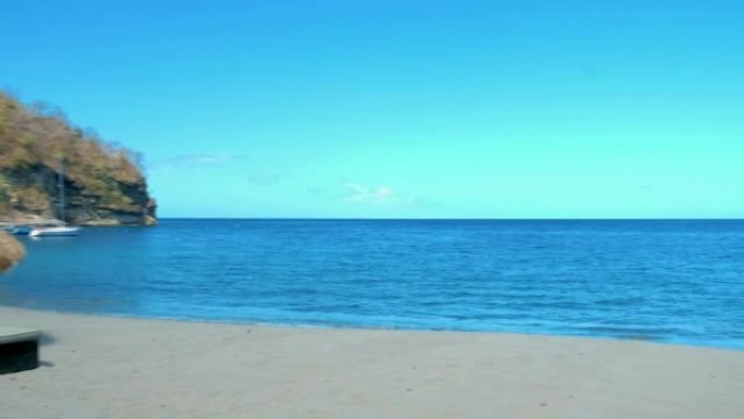 圣卢西亚加勒比海，圣卢西亚糖海滩圣卢西亚山脉广阔的海洋