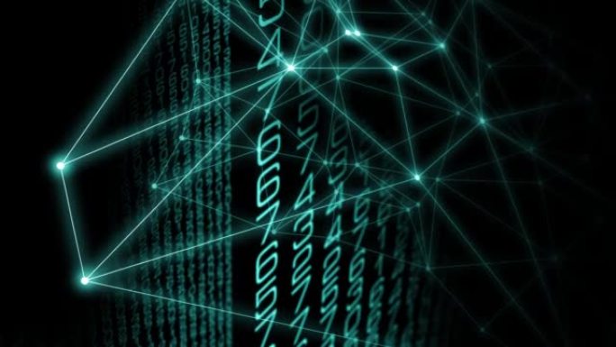 数字技术科学抽象形状和随机数