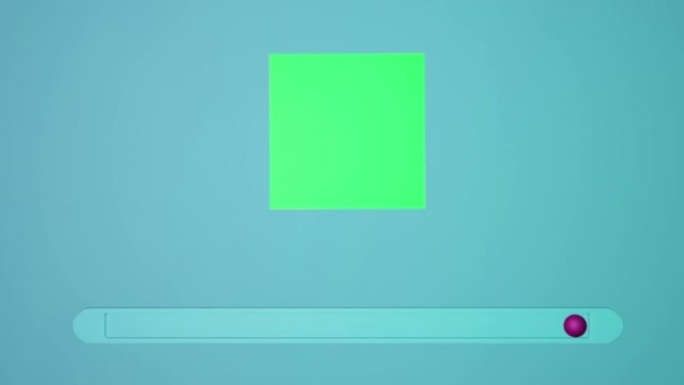 图形切换动画。中间是绿色背景的正方形。