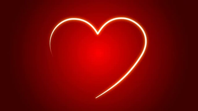心脏-情人节概念 (循环4k)