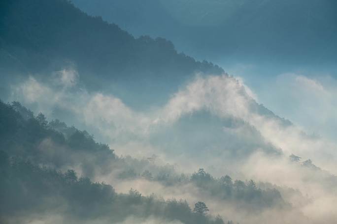 开化县福岭山日出云海延时开篇定调绝美素材