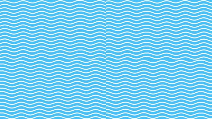 渐变蓝白波浪图案