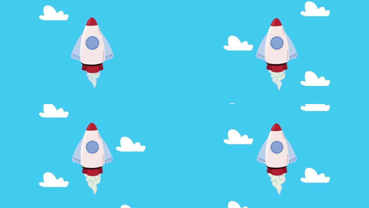 火箭儿童玩具动画