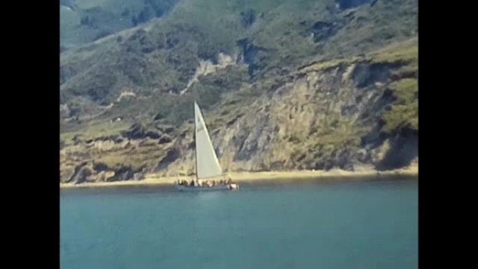 80年代海上帆船