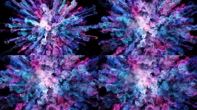 蓝紫色粉末爆炸