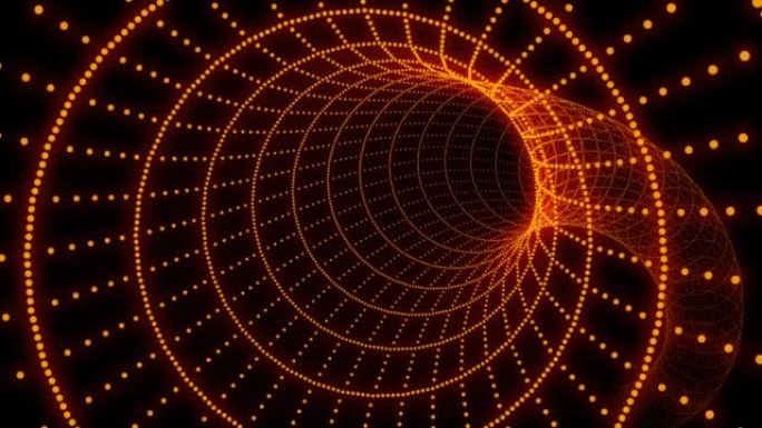 抽象技术几何隧道移动未来主义数字背景