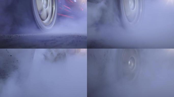 歹徒在市中心的街道上烧轮胎。