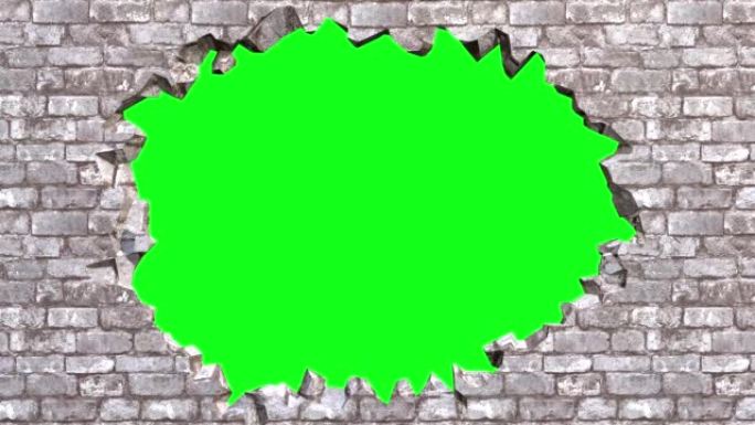 在绿色屏幕上打破墙壁
