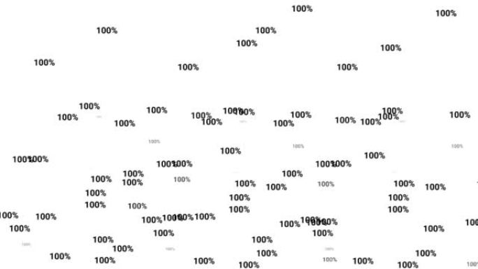 插图动画卡通100% 文字与雨滴效果和白色屏幕背景