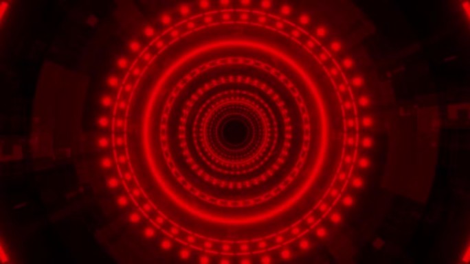 迷幻红色隧道抽象背景视频