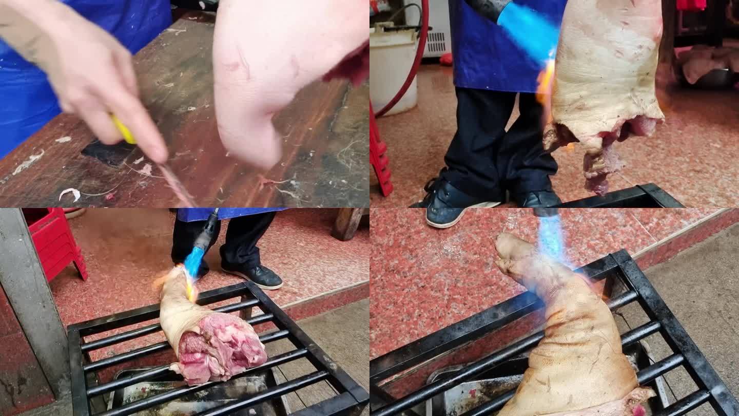 猪肉摊切猪肉猪蹄猪肉 火烧猪蹄猪肉铺