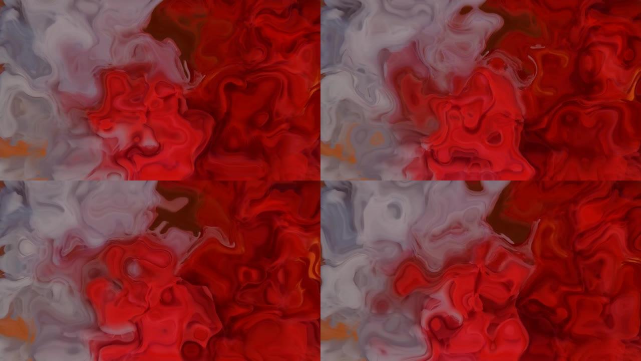 墨水烟雾波运动流动流淌扭曲渲染抽象彩墨
