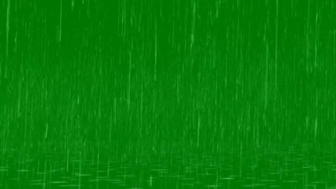 雨滴落在绿色屏幕上