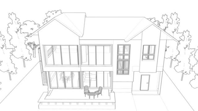 建筑图纸的三维动画