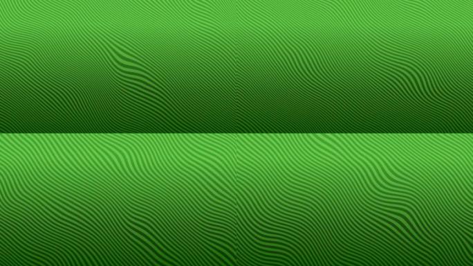 绿色背景上起伏的条纹图案。包括2种模式。