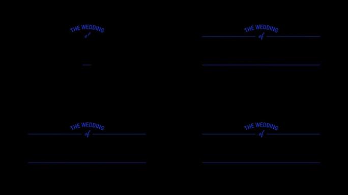 动画蓝色手绘框架罗马风格隔离黑色背景。