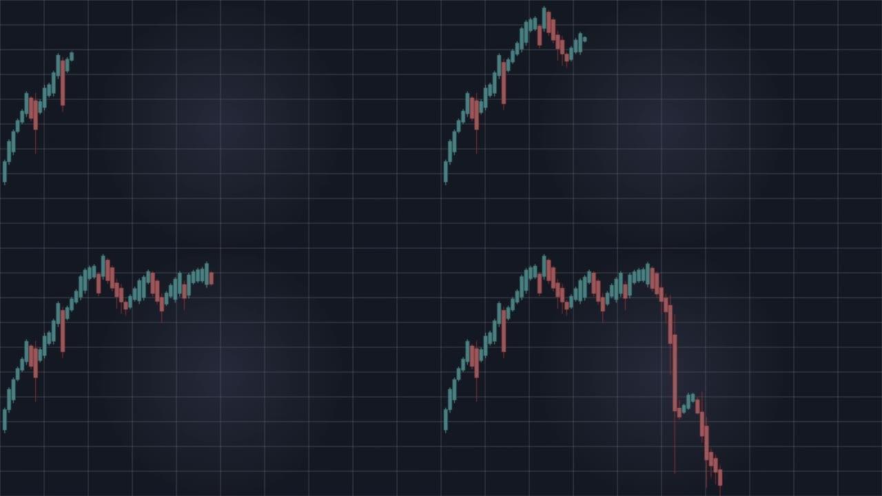 股市崩盘的模拟图