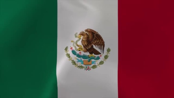 墨西哥挥舞国旗动画4k移动壁纸背景