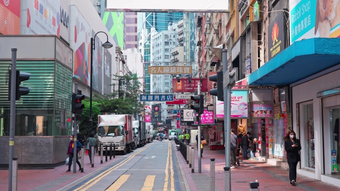 4K正版-香港铜锣湾城市街景05