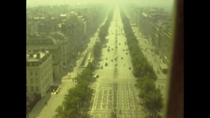 法国1976，巴黎鸟瞰图