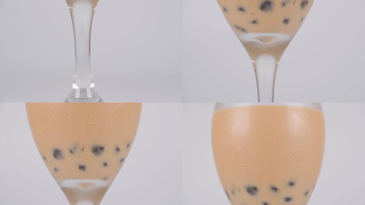 珍珠奶茶饮料，视频剪辑