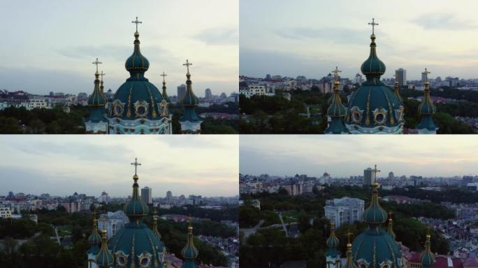 基辅著名的斯拉夫东正教教堂。