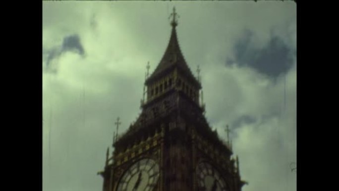英国1977，伦敦大本钟和威斯敏斯特大厦