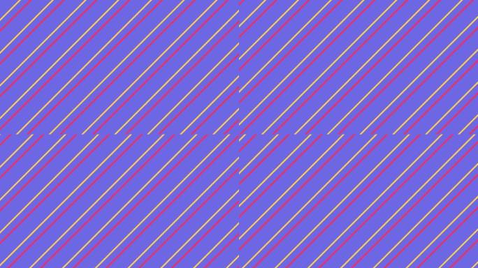 紫色和粉色简单线条几何背景在4K 60FPS。阿尔法RGB
