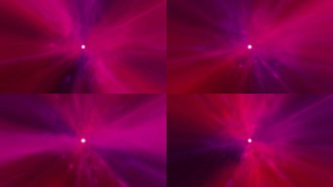 太空飞行到红色粉色紫色中心云耀斑光虫洞隧道通过时空涡旋循环背景。4K 3D渲染科幻星际旅行穿越超空间