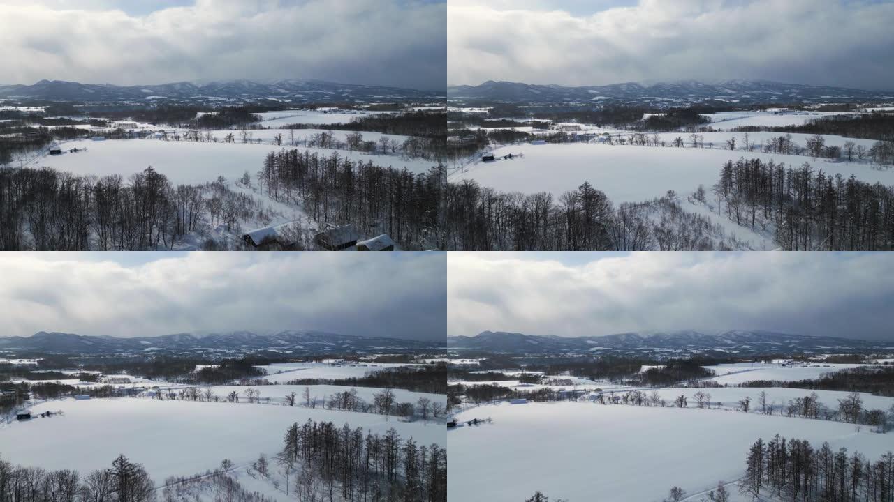 平福和新雪谷景观的鸟瞰图
