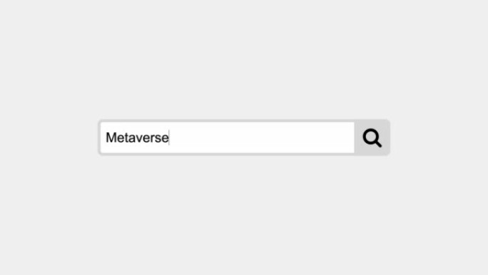 在搜索引擎的搜索栏中键入Metaverse作为关键字