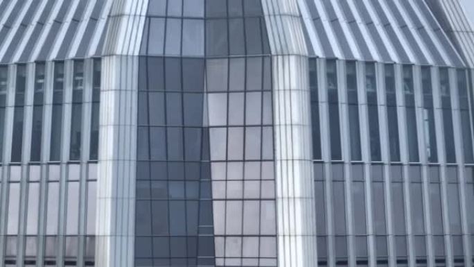 深圳市平安金融中心现代办公楼外部航拍