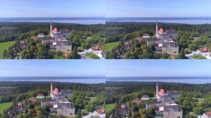 巴伐利亚的Andechs修道院和Ammersee湖