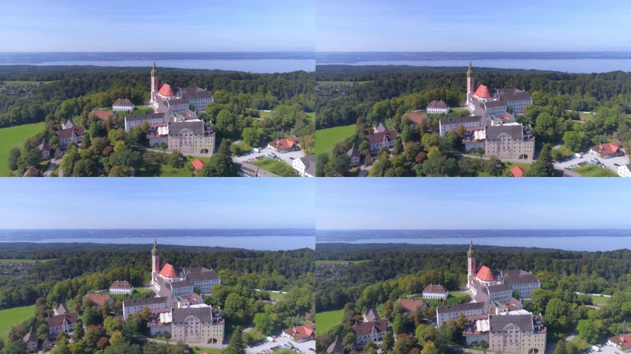 巴伐利亚的Andechs修道院和Ammersee湖