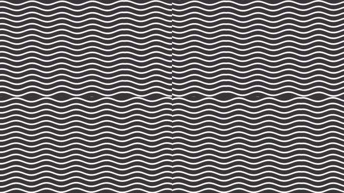 黑白抽象波浪图案