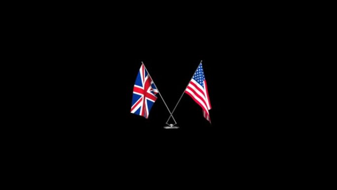 英格兰和美国国旗