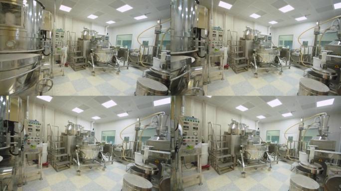 总体计划展示了制药厂药品生产过程中的制药设备。