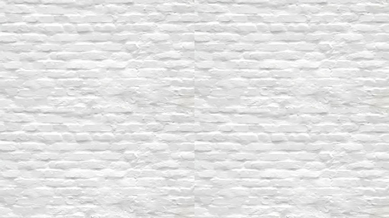 肌理背景:乡村房间白色砖墙背景。简单的背景。