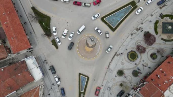 城市广场钟楼，世界中心，科鲁姆市，科鲁姆市鸟瞰图