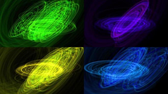 Vortex circle color CG particle motion graphics