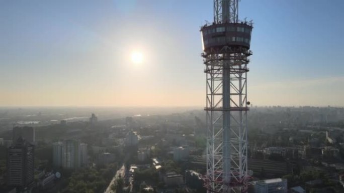 乌克兰基辅清晨的电视塔