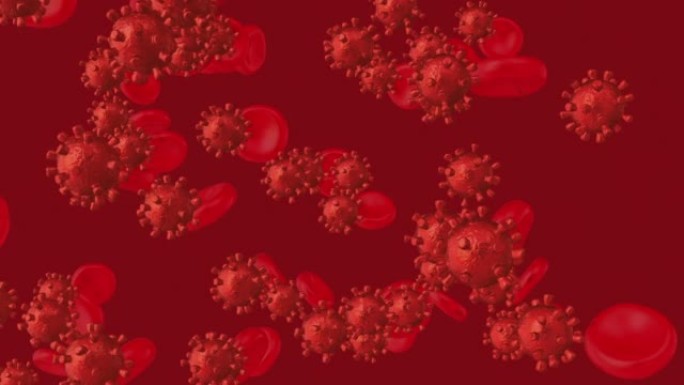 血小板和病毒细胞背景