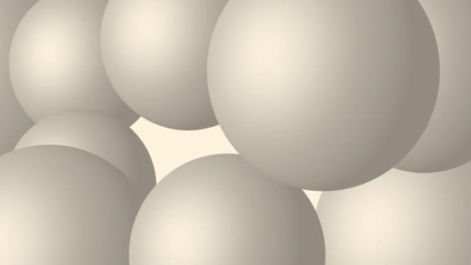 白色3d球体。干净的抽象背景。