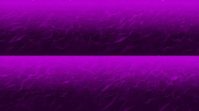 紫色背景上不规则移动的多边形。