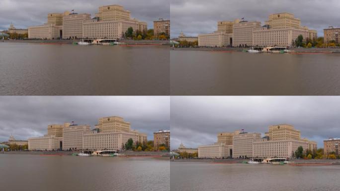 俄罗斯联邦国防部莫斯科主楼时间流逝。