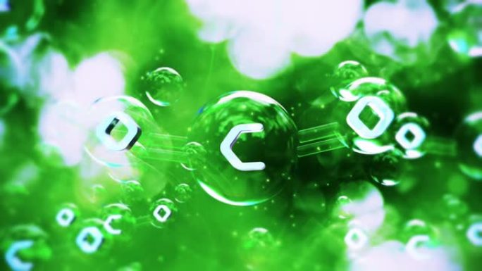 碳二氧化碳细胞分子微观