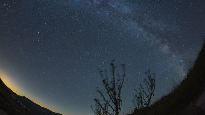 张家口蔚县十八堂古村星空