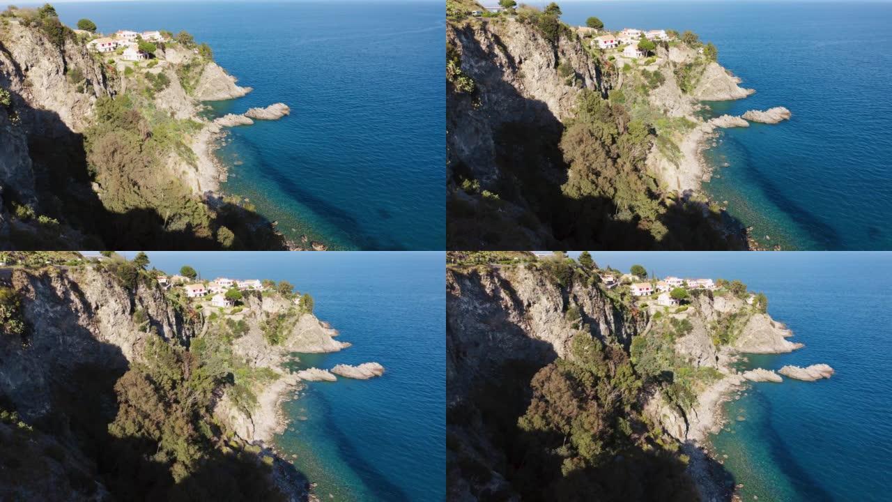 意大利南部卡拉布里亚蒙陶罗市附近的Pietragrande悬崖