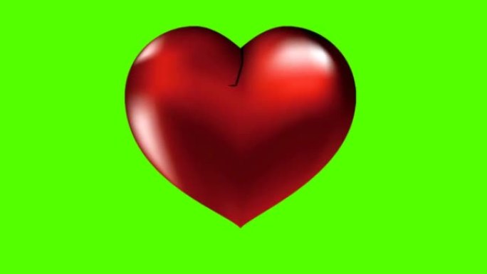 绿屏上的心脏效应